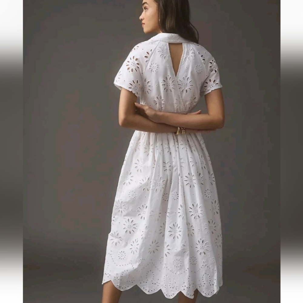 NWT Anthropologie Maeve Eyelet Dress - Picture 6 of 14